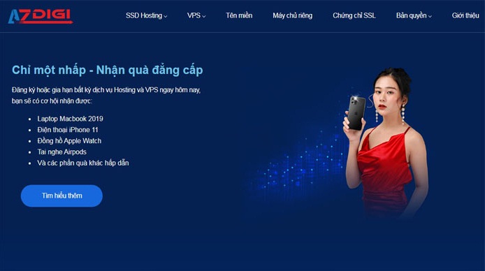 đăng ký hosting AZDIGI