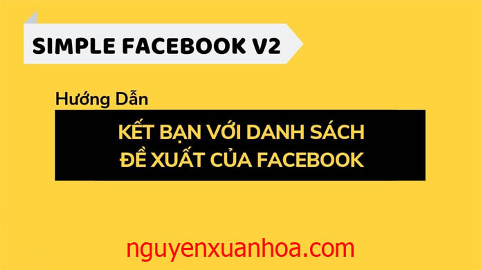sử dụng Simple Facebook